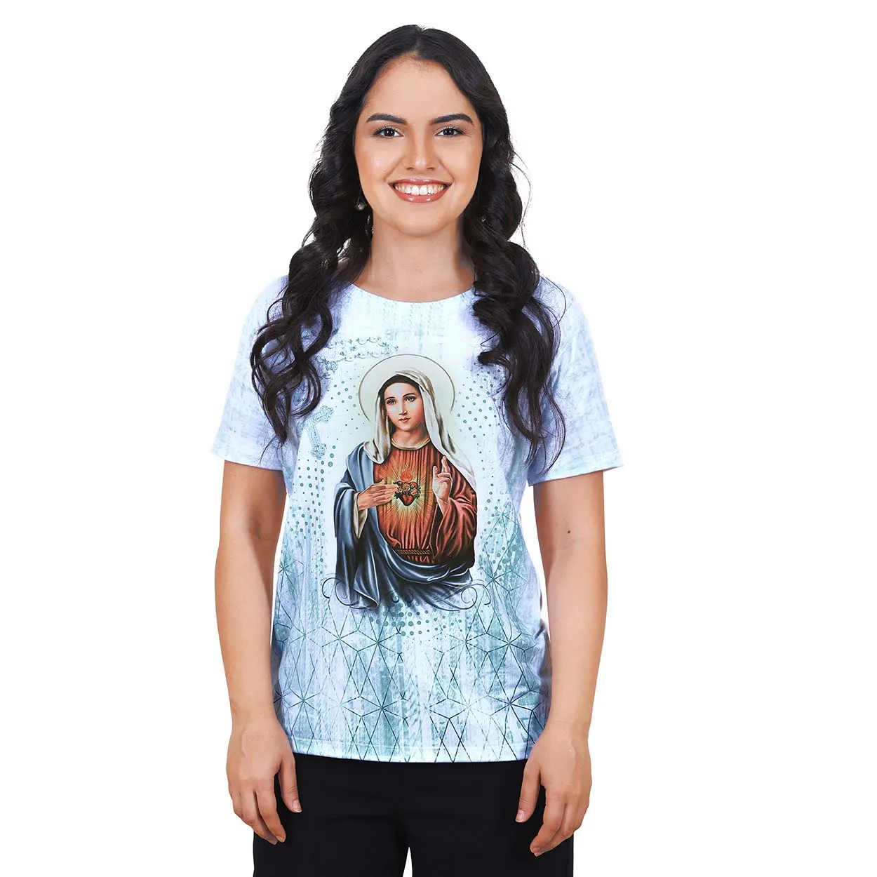 imagem de Baby Look Imaculado Coração de Maria