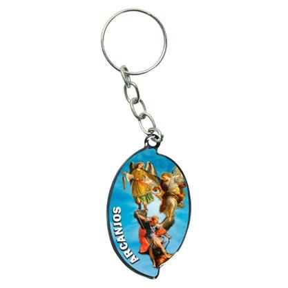 imagem de Chaveiro Chapa Oval Aba Arcanjos