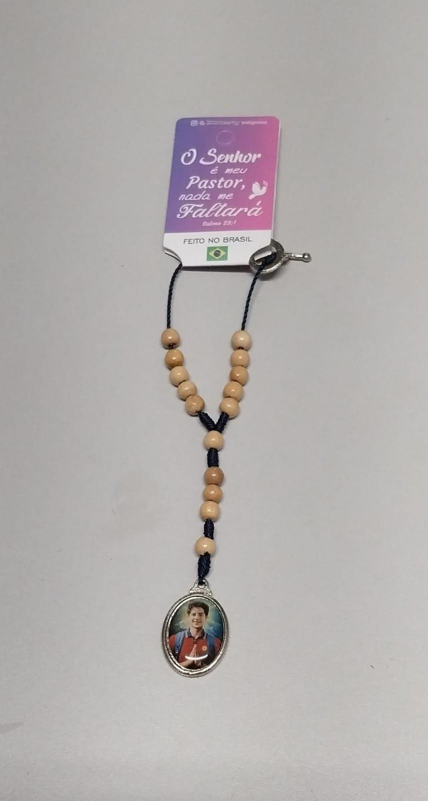 imagem de Dezena para carro madeira Carlo Acutis