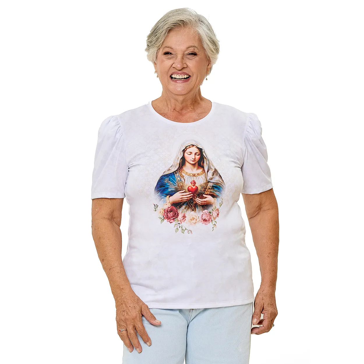 imagem de Baby Look Imaculado Coração de Maria