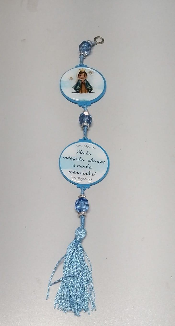 imagem de Adorno acrílico infantil Nsa Sra Aparecida azul