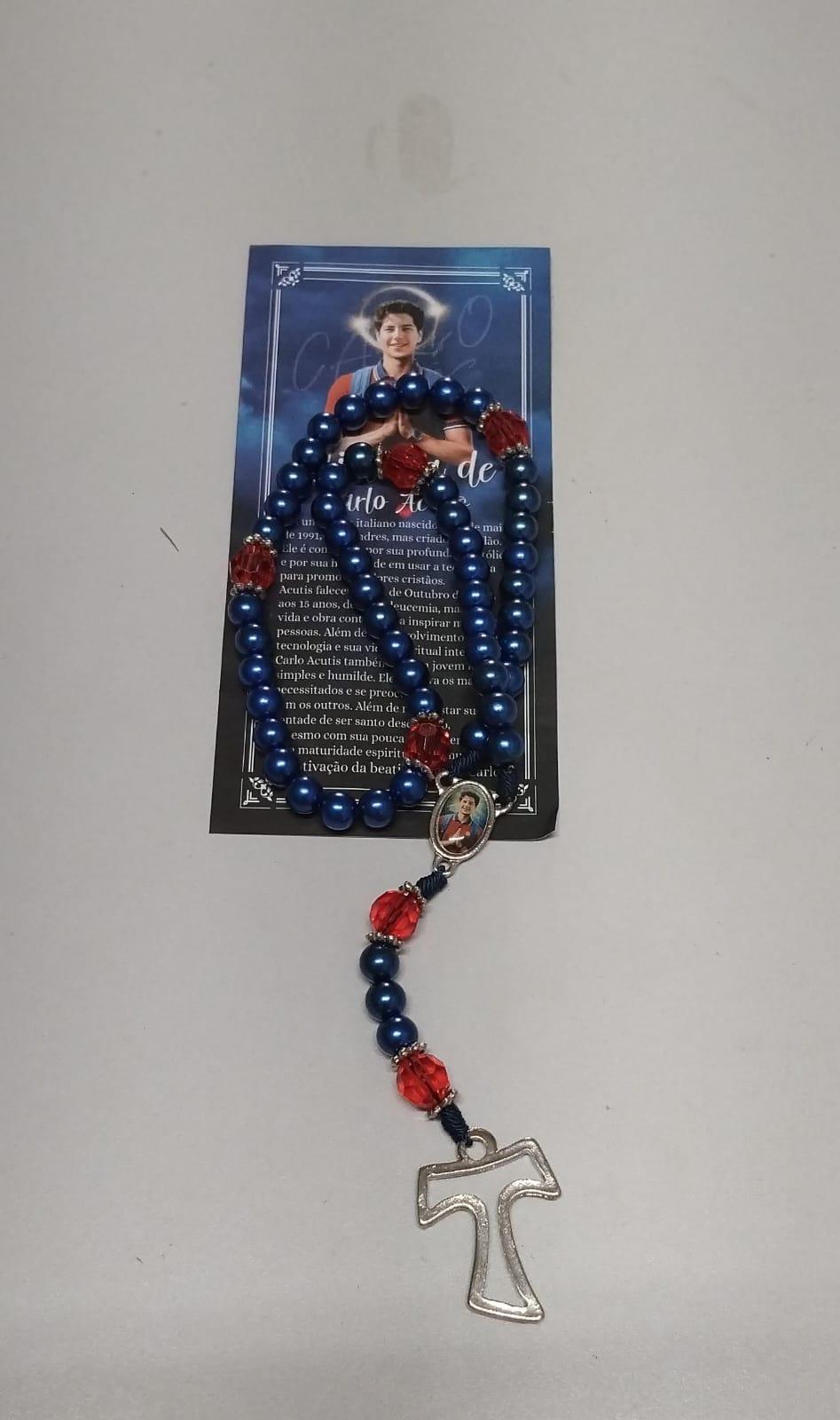 imagem de Terço Pérola azul - Carlo Acutis