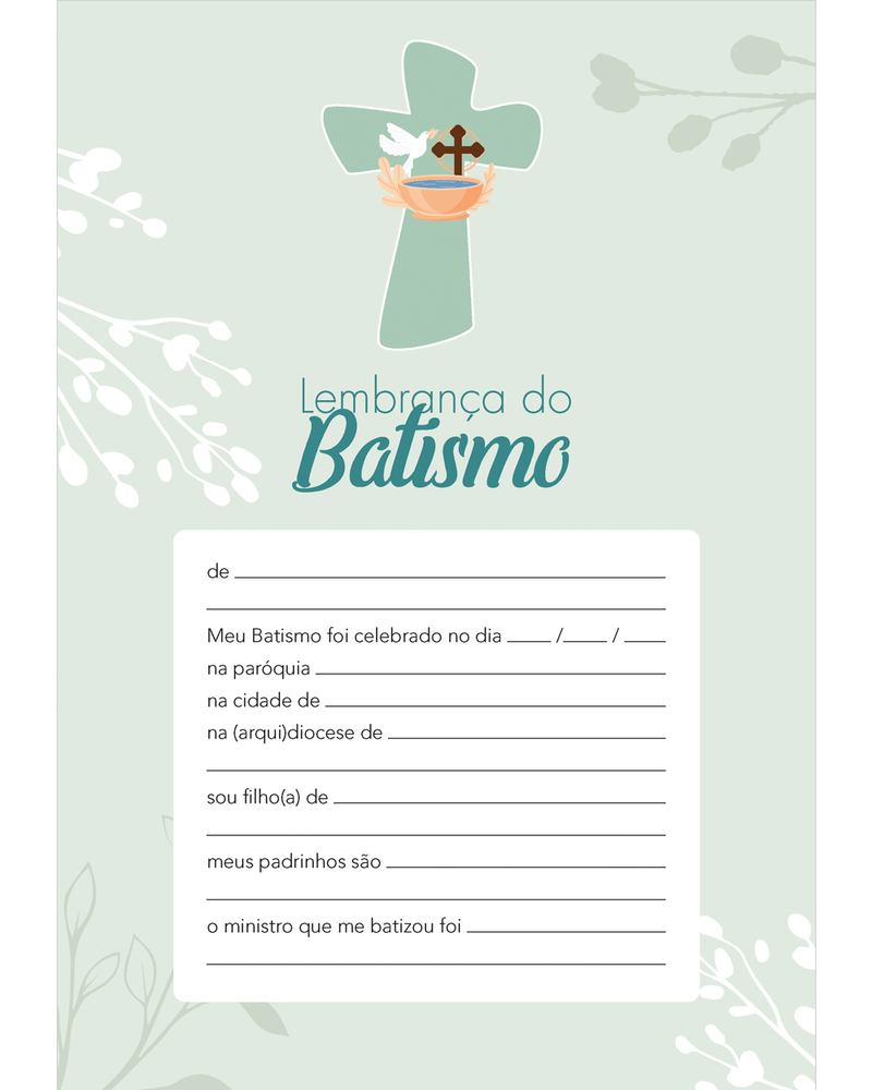 imagem de Lembrança do Batismo