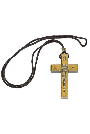 imagem de Cordão Crucifixo Madeira