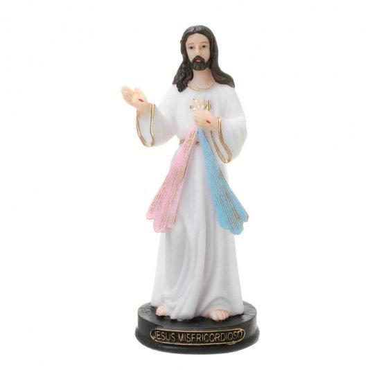 imagem de Imagem Jesus Misericordioso em resina - 15cm