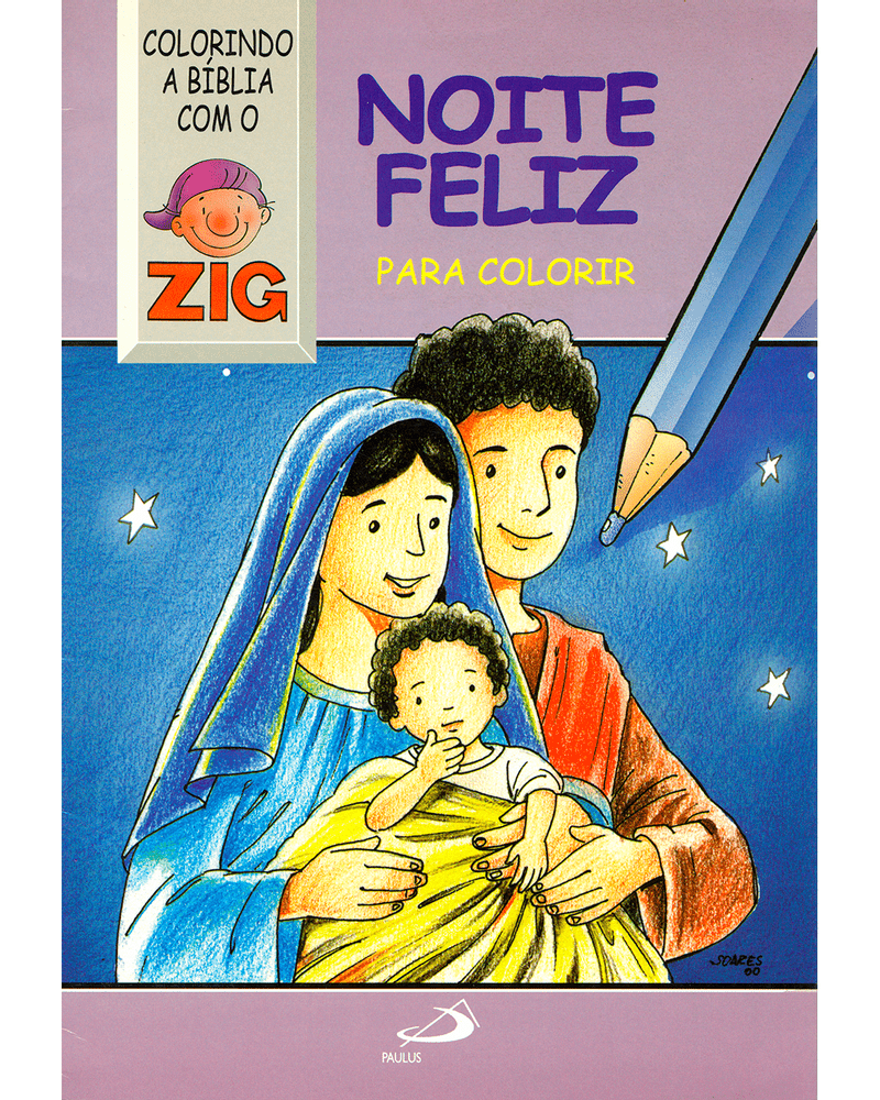 imagem de Noite feliz  Para colorir
