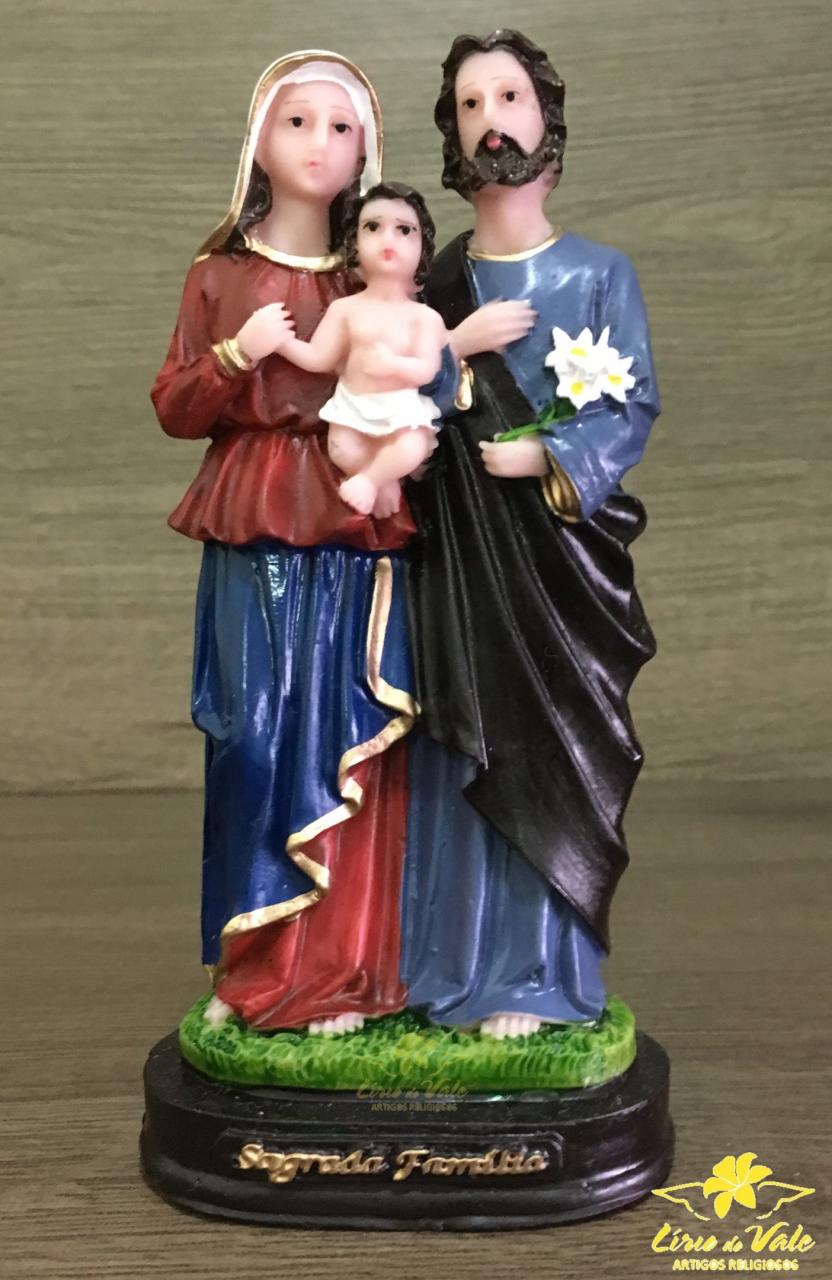 imagem de Imagem Sagrada Família em resina - 15 cm