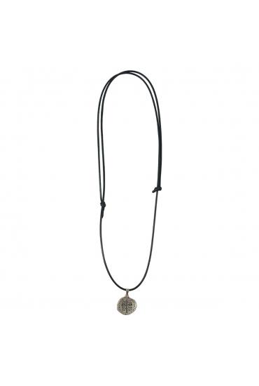 imagem de Cordão Infantil Medalha das Duas Cruzes - 19mm Níquel