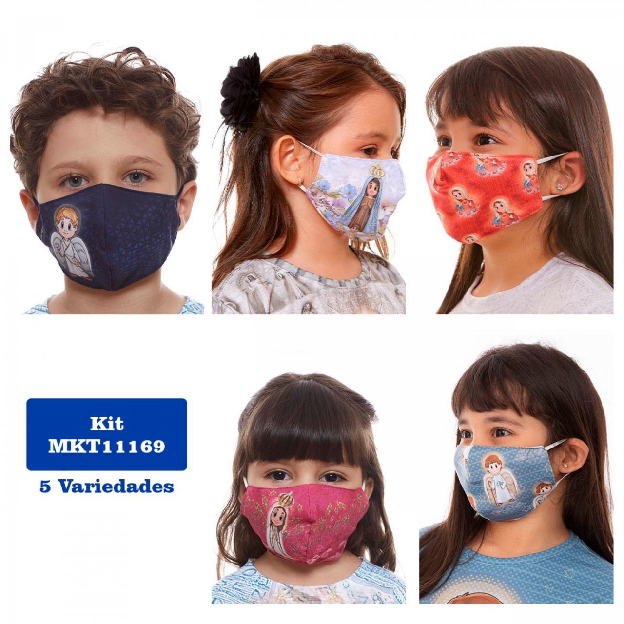 imagem de Máscara infantil - Malha - Estampas variadas