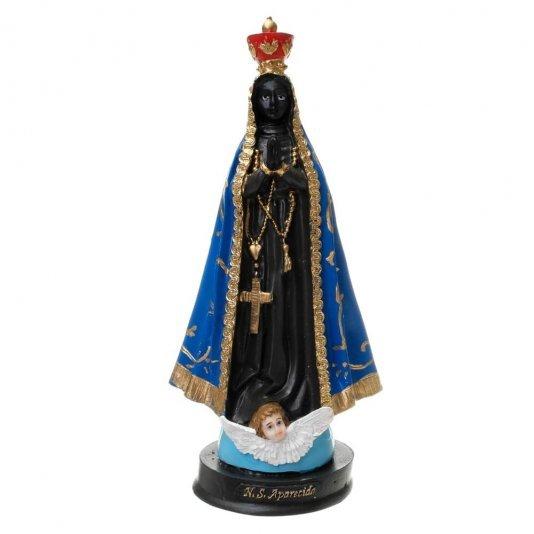 imagem de Imagem Nossa Senhora Aparecida em gesso com base - 22cm
