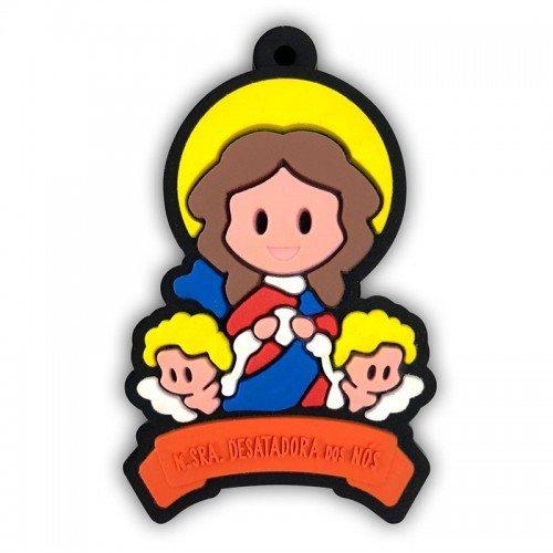 imagem de Chaveiro emborrachado Nossa Senhora Desatadora de Nós