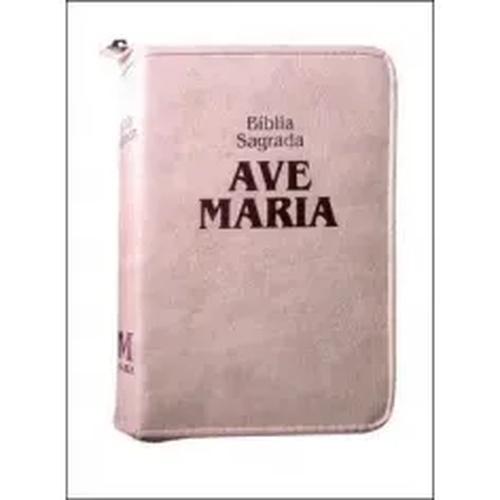 imagem de Biblia Sagrada Ave Maria - Strike Ziper - Media Rosa