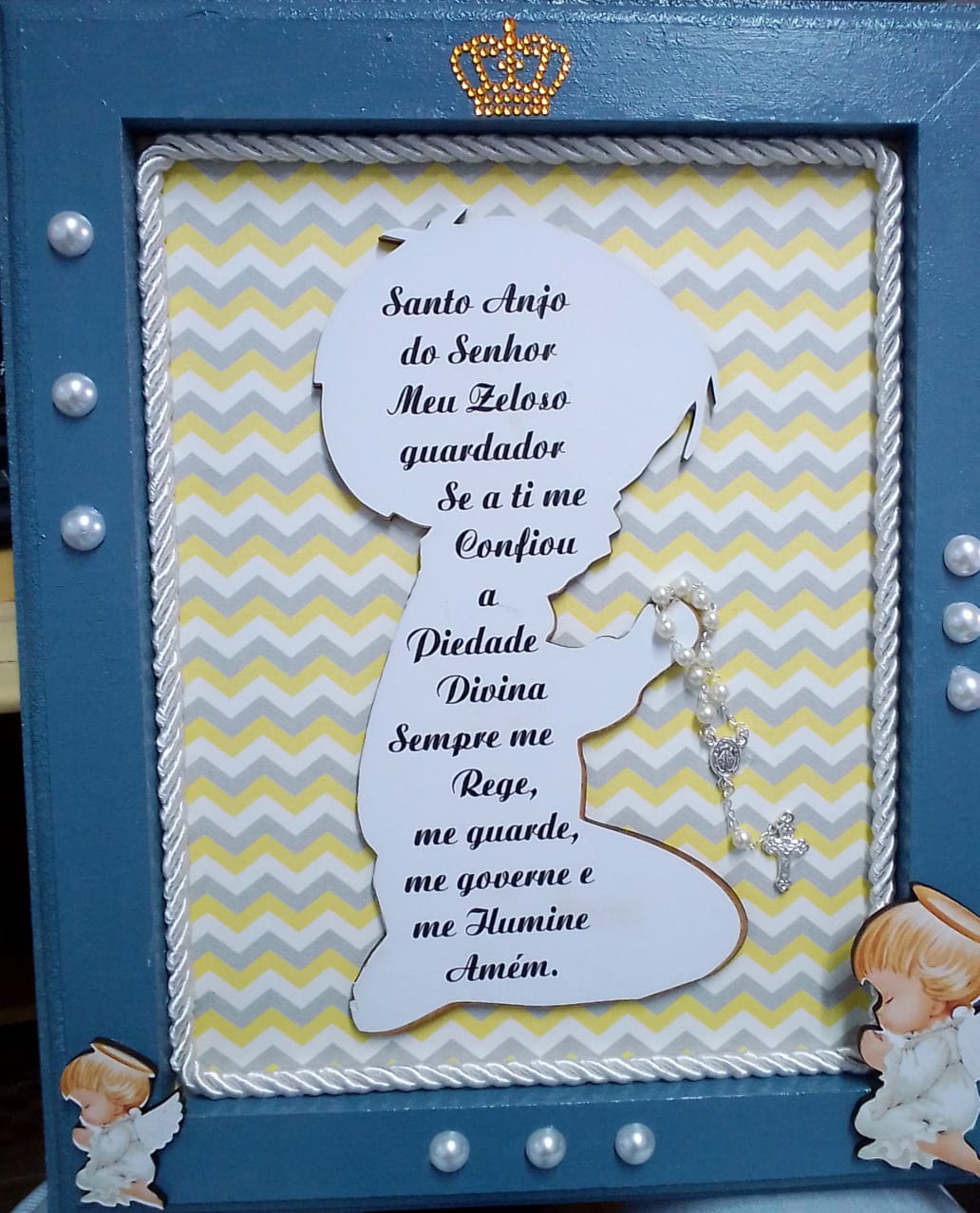 imagem de Quadro Santo Anjo infantil menino