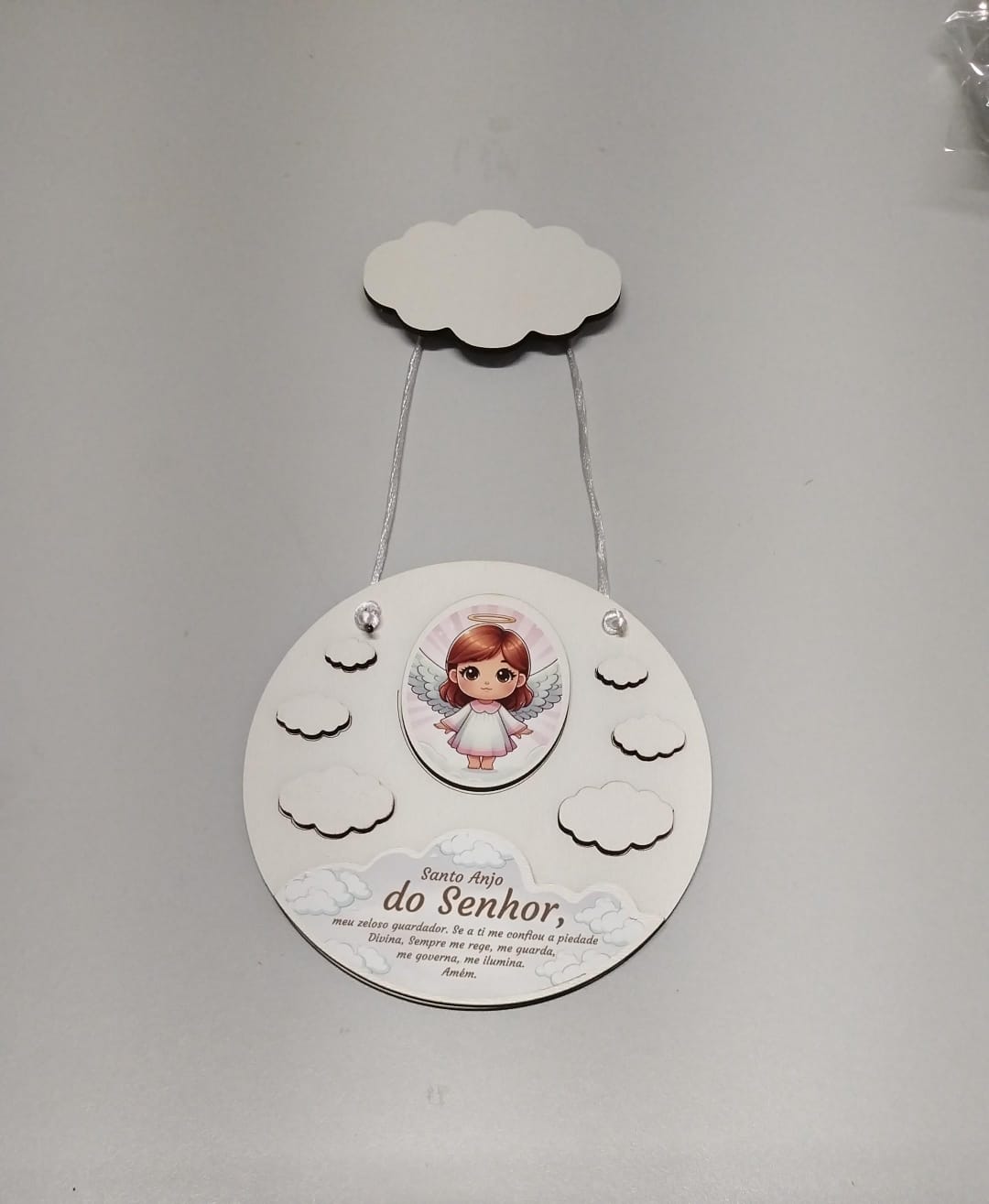 imagem de Adorno infantil - Anjo da Guarda rosa