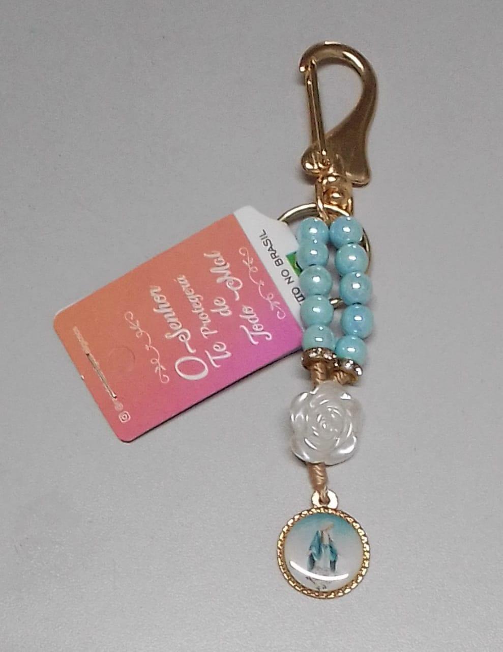 imagem de Chaveiro dezena azul Nsa Sra das Graças