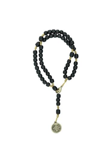 imagem de Terço de pulso São Bento (preta)