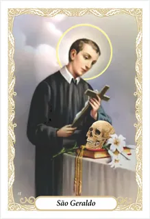 imagem de Santinho com oração São Geraldo