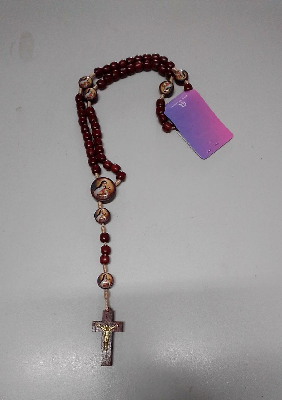 imagem de Terço Pau Brasil  Pai Nosso Santa Terezinha