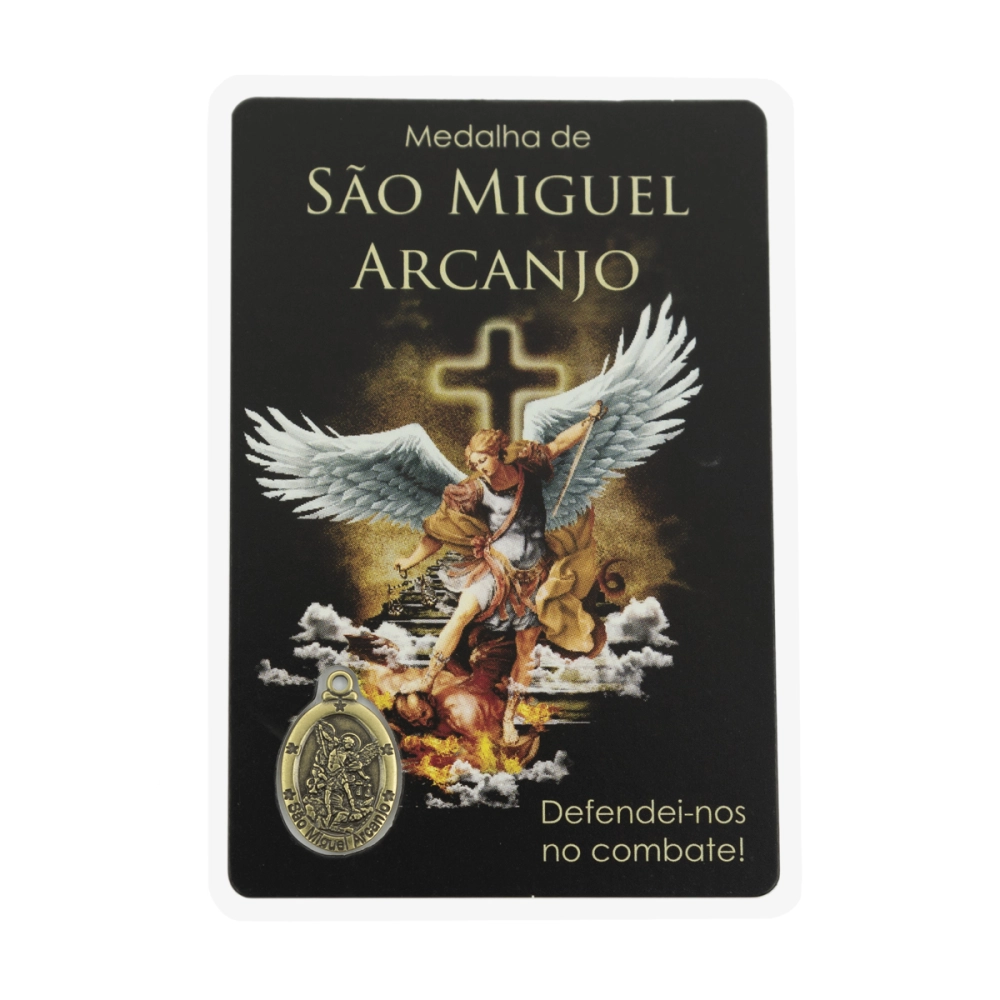 imagem de Cartão Medalha São Miguel Arcanjo