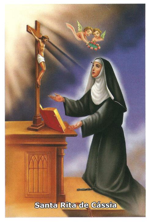 imagem de Santinhos de Oração Santa Rita de Cássia