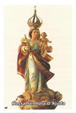 imagem de Santinhos de Oração Nossa Senhora D' Ajuda
