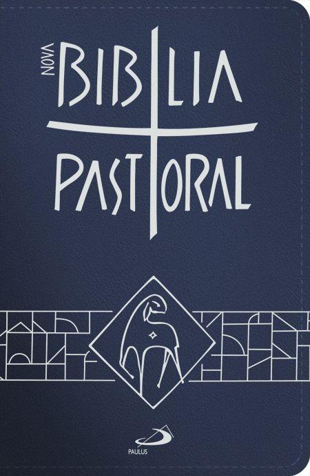 imagem de Nova Bíblia Pastoral - média zíper azul