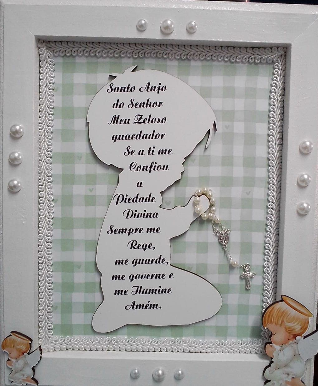 imagem de Quadro Santo Anjo infantil menino