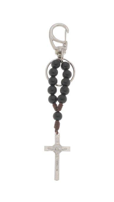 imagem de Chaveiro dezena de São Bento com mosquete - Preto