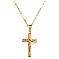 imagem de Colar Cruz com Cristo Crucificado