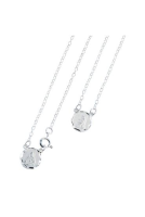 imagem de Escapulário Folheado a Prata Redondo Estampa Nossa Senhora do Carmo