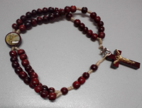 imagem de Terço de pulso em madeira São Miguel