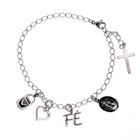 imagem de Pulseira Inox Fé