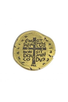 imagem de Broche Medalha das duas Cruzes - Cor Ouro Velho