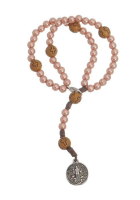 imagem de Terço de pulso São Bento rosegold