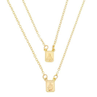 imagem de Escapulário infantil Nossa Senhora do Carmo - folheado