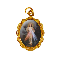 imagem de Medalha de Jesus Misericordioso - Dourado