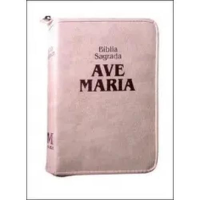imagem de Biblia Sagrada Ave Maria - Strike Ziper - Media Rosa