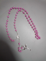 imagem de Terço rosa com caixinha