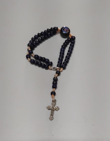 imagem de Terço de pulso em madeira - São Carlo Acutis