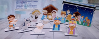 imagem de Caixinha infantil em MDF natalina com presépio