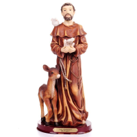 imagem de Imagem de São Francisco de Assis em gesso - 22cm