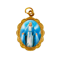 imagem de Medalha Nossa Senhora das Graças - Dourada - Modelo 1