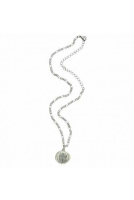 imagem de Corrente Inox Medalha das Duas Cruzes Feminina 22mm